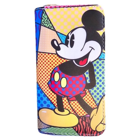 NWT Mickey Mouse wallet colorful retro style - Picture 1 of 2